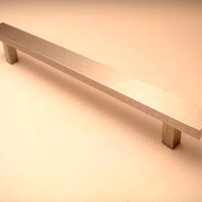 Puxador 120 - 3/4x1/4 Aluminio Escovado - 1 Furo